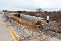 Site of the failed culvert near Atlantic Drive.