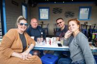 [l-r] Lisa Greene, Chris Greene, Todd Dodge, Jodie Suhl (visting Oak Bluffs).