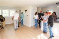 Guests get to tour the new living spaces.