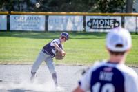 Emmett Sylva throws to Hudson Wike.