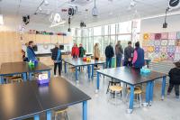 The new art room is a highlight.