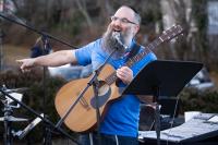 Shir Soul was the musical guest at the celebration held by Chabad on The Vineyard.