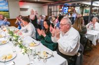 Applause for Ryan after a great meal.