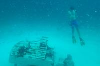 Diving off Rudder Cut Cay in the Bahamas.