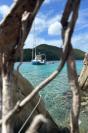 Lúthien anchored in Little harbor on Peter Island.