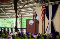 Guest speaker Kathleen Vieira Da Silva translated the opening remarks into Portuguese.