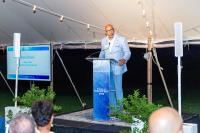 Board chair David Grain closes out the evening.
