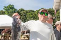 A nice sea bass to weigh in.