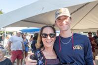 Luke's wife Robyn Gurney and son Sam Gurney.