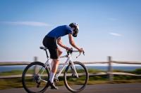 Pedaling hard in Katama.