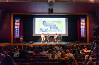 [l-r] William Rhoden, Michael Jay Tollin, Sharrie Williams, and Larry Miller discuss Unraveling George.