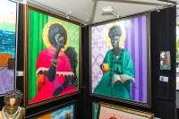Paintings by Akindele John at Waterkolours gallery.
