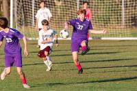 The junior varsity team playing Falmouth.