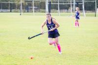 Vineyard player races ahead for the ball.