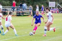 Reese Malowski controlling the ball.