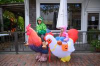 Griffin and Willa Ryan are not too chicken to enjoy Halloween.