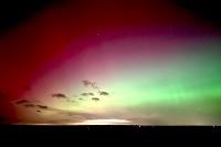 The sky lights up State Beach.