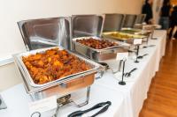 A buffet was provided by numerous chefs.
