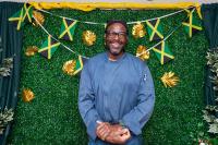 Chef Deon Thomas is known on the Vineyard for Caribbean cuisine.