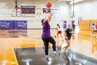 Fundamentals were highlighted in this early practice.