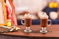 Hot chocolate on a cold winter night.